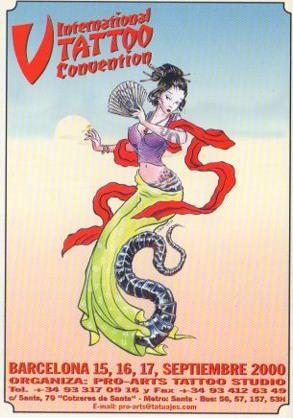 POSTAL PV05580: V International Tatoo Convention 2000, Barcelona