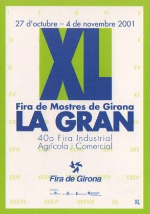 POSTAL PV05584: XL Fira de Mostres de Girona La Gran 2001