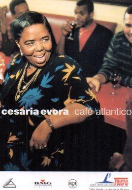 POSTAL PV05491: Publicidad Cesaria Evora en café Atlantico