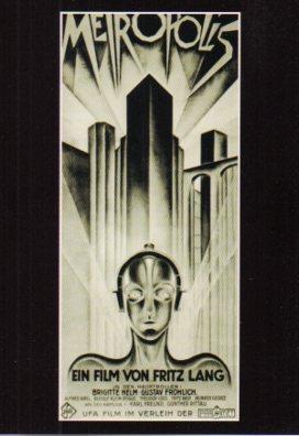 POSTAL PV05498: Publicidad pelicula Metropolis Fritz Lang 