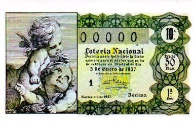 POSTAL PV05526: Decimo Sorteo del Niño. Año 1957