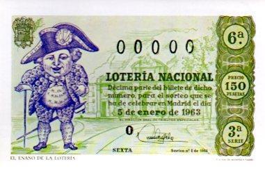 POSTAL PV05528: Decimo Sorteo del Niño. Año 1963
