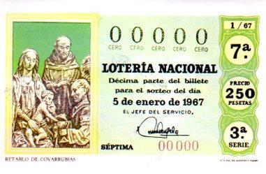 POSTAL PV05529: Decimo Sorteo del Niño. Año 1967