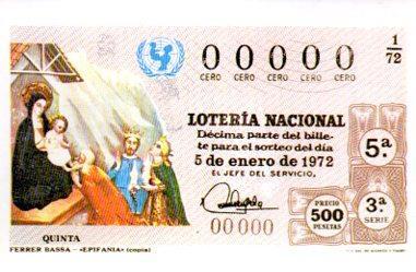POSTAL PV05530: Decimo Sorteo del Niño. Año 1972