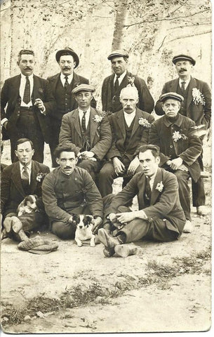 POSTAL A3361: Hombres de principios del siglo XX