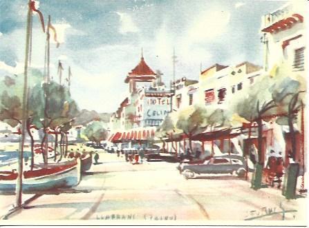 POSTAL A3833: J. Fruitos. Hotel en Llafranc