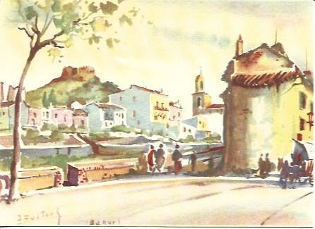 POSTAL A3834: J. Fruitos. Vista parcial de Begur