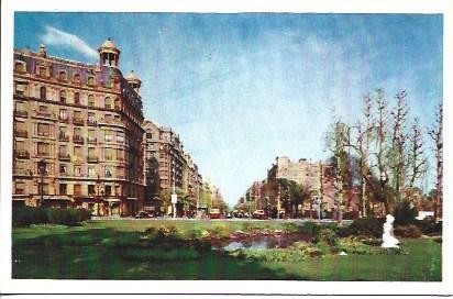 POSTAL A3887: Plaza de Calvo Sotelo en Barcelona