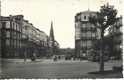 POSTAL A3762: Plaza en La Coruña