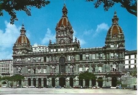 POSTAL A3768: Palacio Municipal de La Coruña