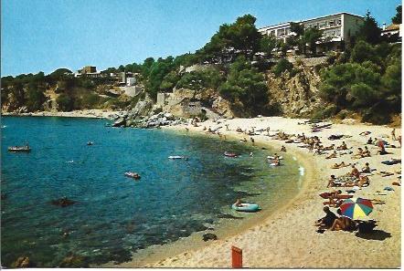 POSTAL A3755: Playa Condado de San Jorge en Girona