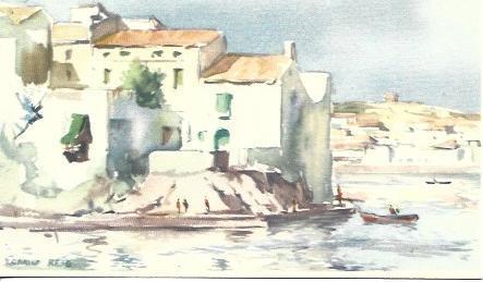 POSTAL A3810: Ramon Reig. La punta de Baluart en Cadaques