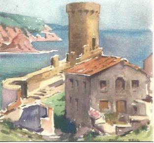 POSTAL A3821: Ramon Reig. Torre de Tossa de Mar