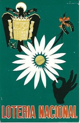 POSTAL A3787: Cartel Loteria de Enrique Lara Barragan