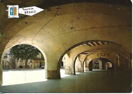 POSTAL A4031: Arco de la Plaza Mayor de Besalu, Girona