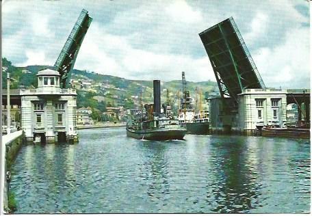 POSTAL A4029: Puente basculante de Bilbao