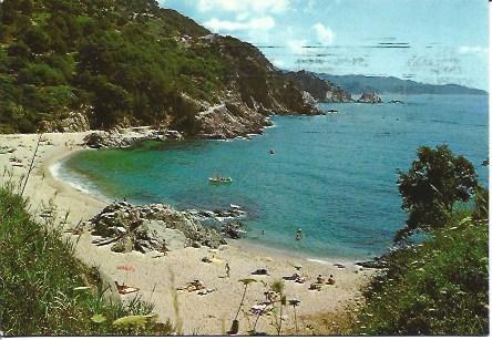 POSTAL A4063: Vista de la playa de San Francisco en Blanes