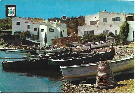 POSTAL A4085: Barcas en Port Lligat