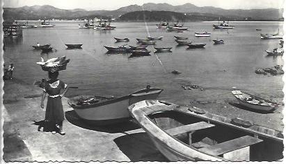 POSTAL A4016: Ensenada de Bayona , Pontevedra