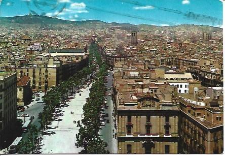 POSTAL A4002: Vista parcial de Barcelona