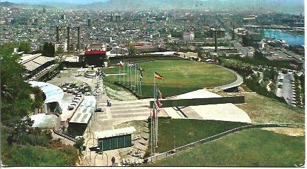 POSTAL A4006: Vista de Barcelona desde Montjuic