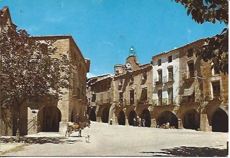 POSTAL A4011: Antigua Plaza del Generalisimo de Batea, Tarragona