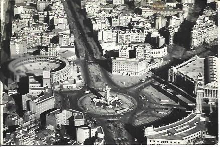 POSTAL A3995: Vista aerea de la Plaza de España en Barcelona