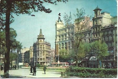 POSTAL A3980: Plaza Universitat de Barcelona