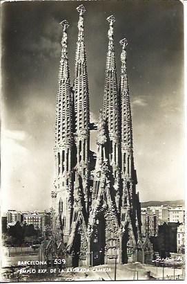 POSTAL A3991: Templo de la Sagrada Familia en Barcelona