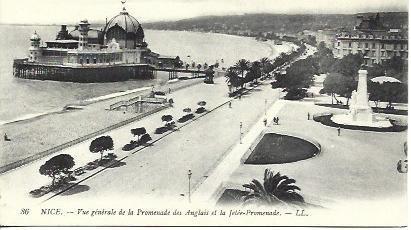 POSTAL A3489: Vista de la Promenade des Anglais de Niza