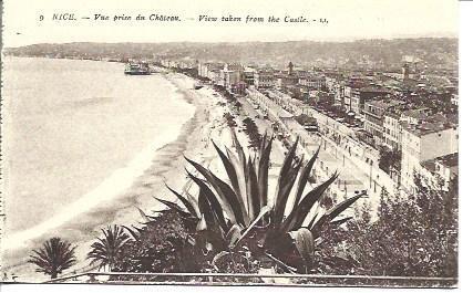 POSTAL A3490: Vista del Castillo de Niza