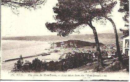 POSTAL A3491: Vista de Niza desde Mont Boron