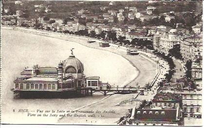 POSTAL A3493: Vista aerea parcial de Niza
