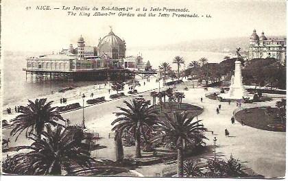 POSTAL A3462: Jardines del rey Alberto I en Niza