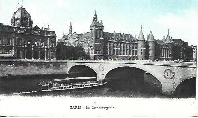 POSTAL A3542: Vista de La Conciergerie de Paris