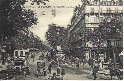 POSTAL A3526: Boulevard Montmatre de Paris