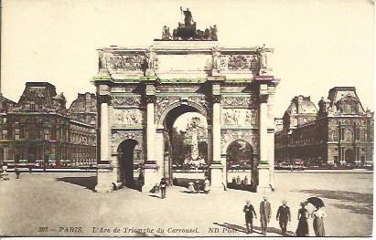 POSTAL A3512: Arc du Triomphe du Carrousel de Paris