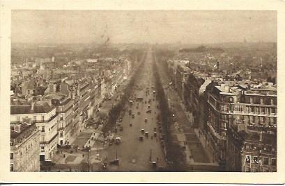 POSTAL A3519: Avenida de los Campos Eliseos de Paris