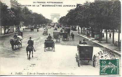 POSTAL A3513: Campos Eliseos de Paris. Colección de Morrhuetine Jungken