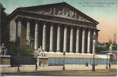 POSTAL A3547: Camara de los Diputados de Paris