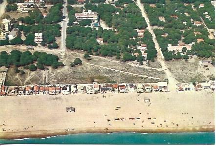 POSTAL A3708: Vista aerea de la playa de Castelldefels