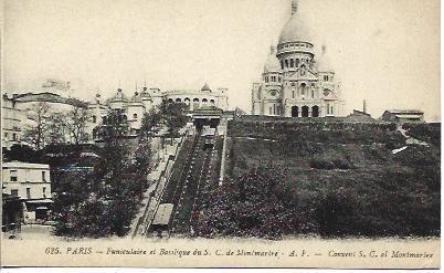 POSTAL A3574: Funicular de Montmatre de Paris
