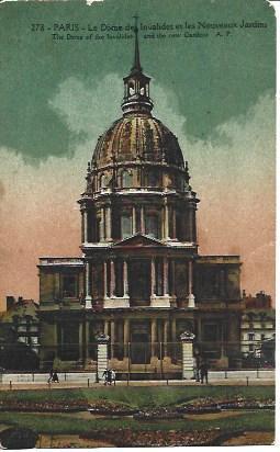 POSTAL A3556: La Dome de Paris y jardines