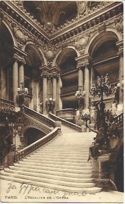 POSTAL A3564: Opera de Paris. Escalera