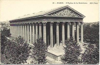 POSTAL A3560: Iglesia de la Madeleine de Paris