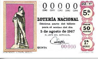 POSTAL A3618: Serie Hispanidad. Monumento a Colon en Huelva
