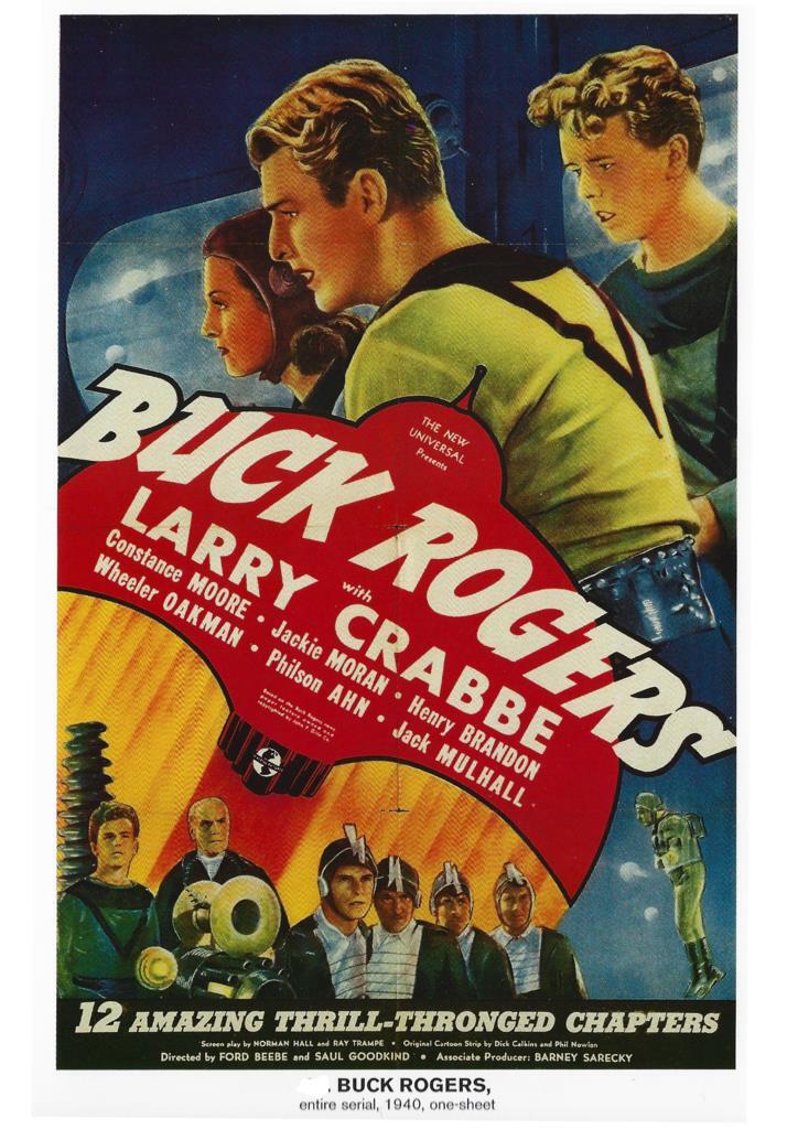 Poster DIN 4 numero 1005: Buck Rogers, entire serial, 1940: Larry Crabbe