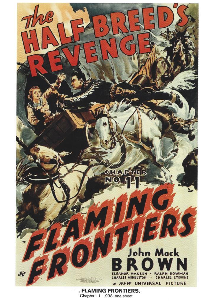 Poster DIN 4 numero 1020: Flaming Frontiers, chapter 11, 1938: The Half Breed's Revenge: John Mack Brown