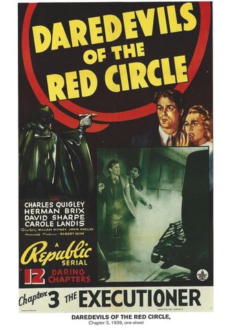 Poster DIN 4 numero 1021: Daredevils of the Red Circle, chapter 3, 1939: The Executioner: Charles Quigley, Herman Brix