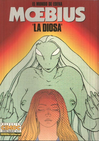 Cimoc Extra Color numero 76/77:  El mundo de Edena: La Diosa (FIRMADO POR MOEBIUS EN 1991)